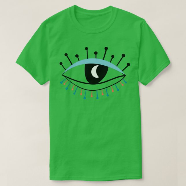 Camiseta coleção de olhos isolada design moderna (Frente do Design)