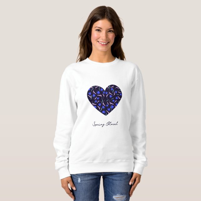Camiseta Coleção de Padrões Florais de Primavera (Frente Completa)
