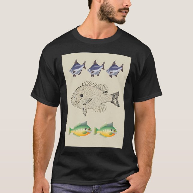 Camiseta Coleção de Peixes-Lua – Pesca de Água Doce (Frente)