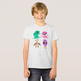 Camiseta Coleção de Personagens de Halloween Planos – Desen