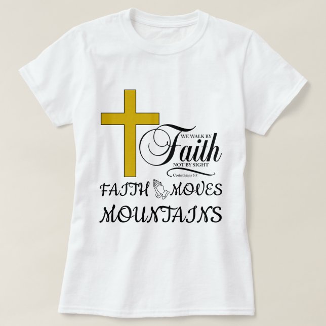Camiseta Coleção de Presentes de Fé (Frente do Design)