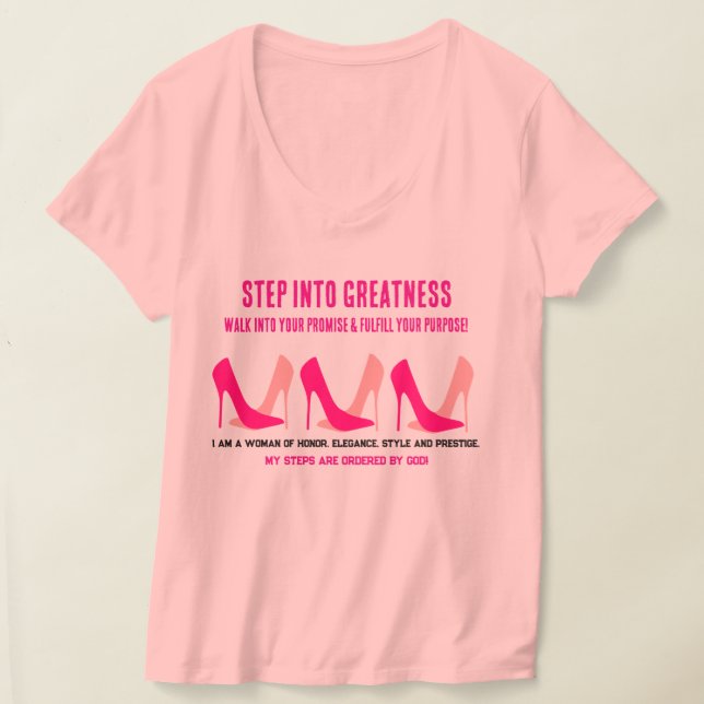 Camiseta Coleção de Presentes de Fé - Senhoras (Postura )