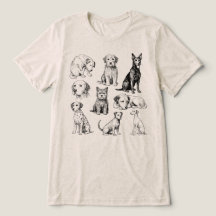 Coleção de Raças de Cães Antigos Desenho de Cachor