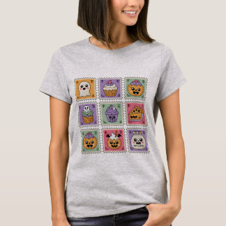 Camiseta Coleção de Selos de Guloseimas Assombradas | Kawai