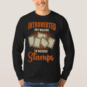 Camiseta Coleção de Selos Postais para um Colecionador de S