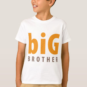 Camiseta COLEÇÃO DE SIBLINGS - irmão mais velho {laranja}
