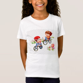 Camiseta coleção de verão para meninas