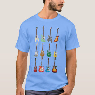 Camiseta Coleção de Violão Vintage Elétrica 2