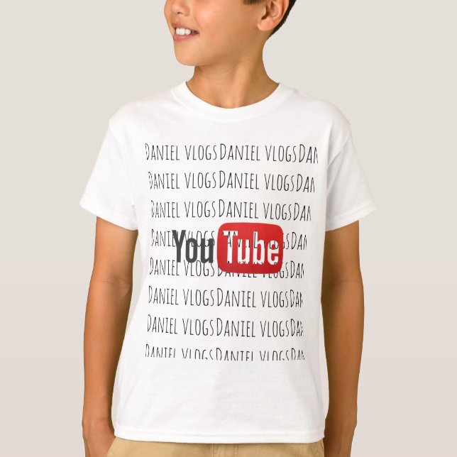 Camiseta Coleção de youtube dos vlogs de Daniel (Frente)