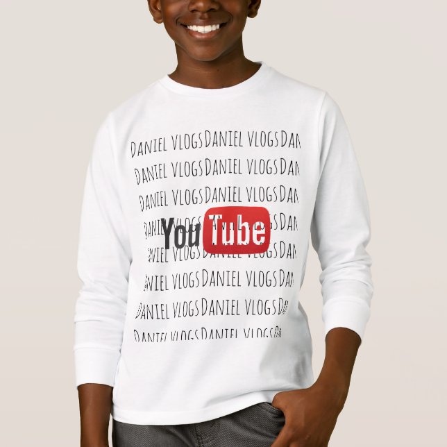 Camiseta Coleção de youtube dos vlogs de Daniel (Frente)