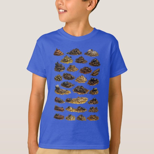Camiseta Coleção Divertida de Cocô - Ilustração Asquerosa d (Frente)