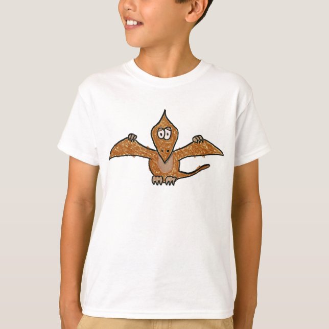 Camiseta Coleção do dinossauro do Pterodactyl do pastel (Frente)