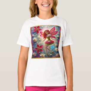 Camiseta Coleção Fada de Natal - Cabelo Vermelho