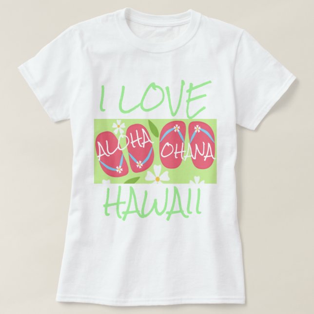 Camiseta Coleção Hawaii Aloha (Frente do Design)