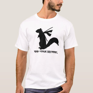 Camiseta Coleção irritada do esquilo de Ninja