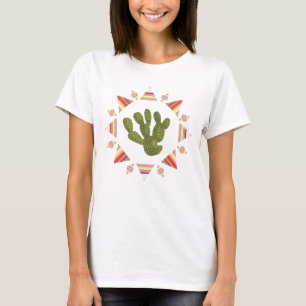 Camiseta Coleção Llamarama  Círculo Cactus