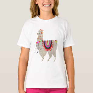 Camiseta Coleção Llamarama Lhamas-brancas