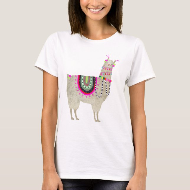 Camiseta Coleção Llamarama | Llamas de Cute (Frente)