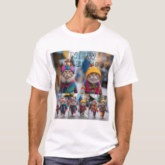 Camiseta Coleção Nova de Gatos