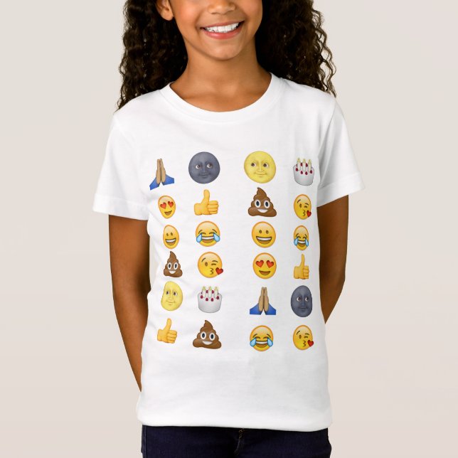 Camiseta Coleção superior do emoji (Frente)