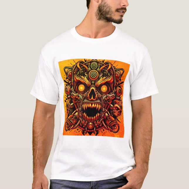 Camiseta Coleção Tribal Skull (Frente)
