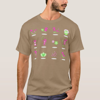 Camiseta Coleção vetorial de ícones de spa e de bem-estar