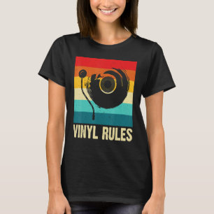 Camiseta Colecionador de Discos de Vinil Regras de Vinil Mú