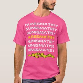 Camiseta Colecionador de Moedas Engraçado Numismata Moedas