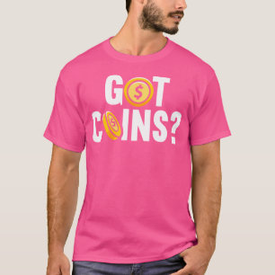 Camiseta Colecionador de Moedas Moeda Colecionador de Moeda