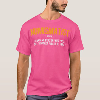 Camiseta Colecionador de Moedas Numismática Coleta de Moeda