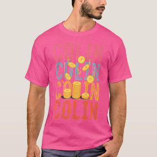 Camiseta Colecionador de Moedas Personalizadas Colin