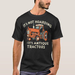 Camiseta Colecionador de Trator Antigo Engraçado Fazendeiro
