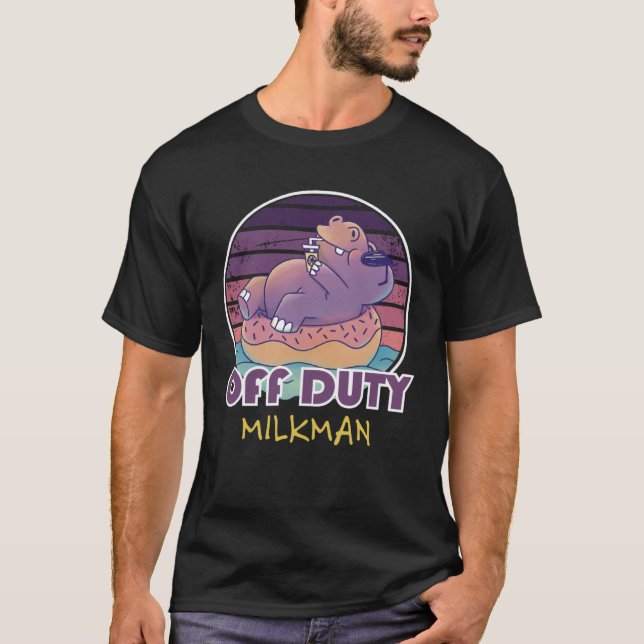 Camiseta Colega de trabalho de leiteiro fora do expediente (Frente)