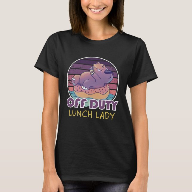 Camiseta Colega de trabalho de senhora do almoço fora do se (Frente)
