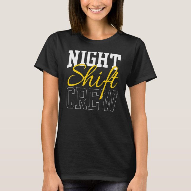 Camiseta Colega de Trabalho de Trabalho de Tripulação de Tu (Frente)
