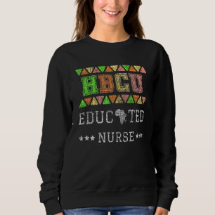 Camiseta Colega Negra Educada de Enfermeira Graduada Hbcu