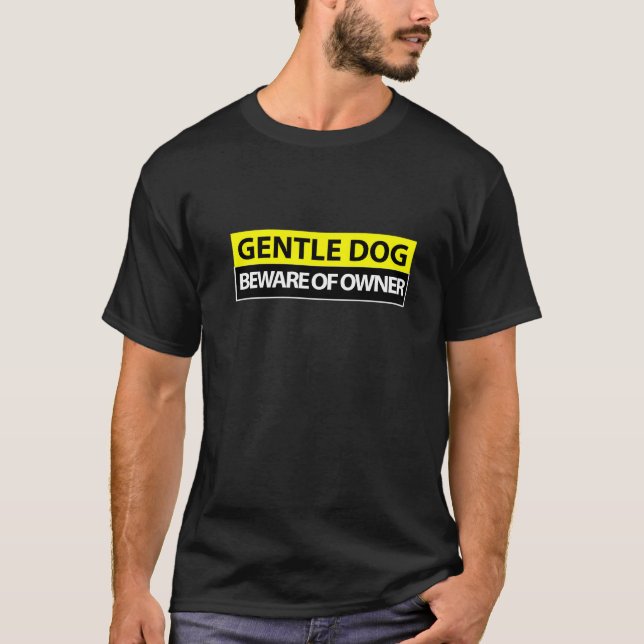 Camiseta Colega Piada de Escritório Cachorro Gentil (Frente)