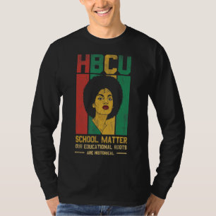 Camiseta Colégio HBCU Matou Nossas Raízes Educacionais Para