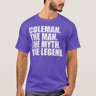 Camiseta ColemanColeman Nome da família Coleman sobrenome C