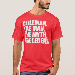 Camiseta ColemanColeman Nome da família Coleman sobrenome C