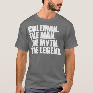 Camiseta ColemanColeman Nome da família Coleman sobrenome C