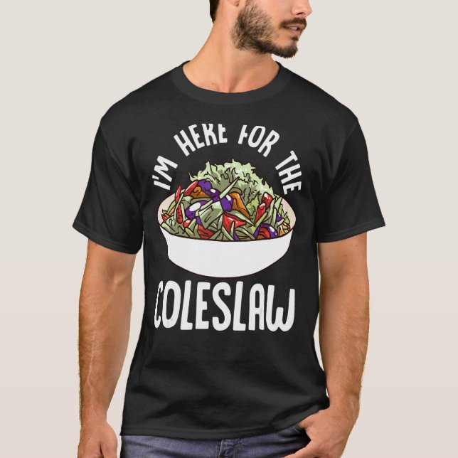 Camiseta Coleslaw Comida Picnic Barbecue (Frente)