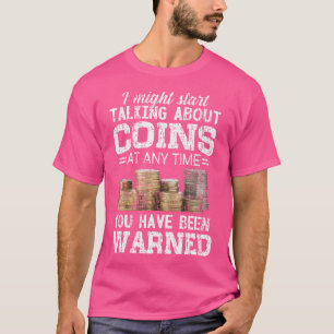 Camiseta Coleta de Moedas Colecionador de Moedas Engraçado