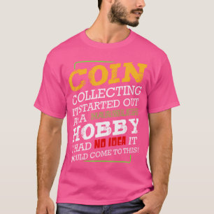 Camiseta Coleta de Moedas Coletor Dinheiro Numismata Moeda