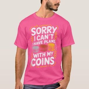 Camiseta Coleta De Moedas E Numismáticos Núm. Coleta De Moe
