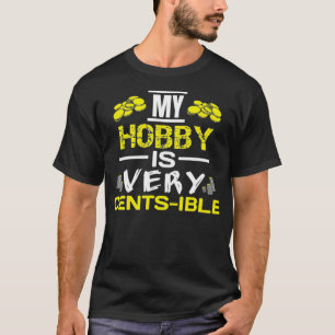 Camiseta Coleta de Moedas Hobby Cotação Engraçada Coleto