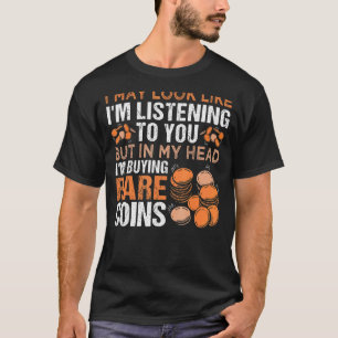 Camiseta Coleta de Moedas Numismáticas
