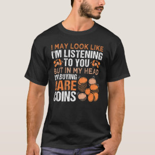 Camiseta Coleta de Moedas Numismáticas