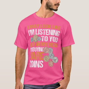 Camiseta Coleta de Moedas Numismáticas Raras