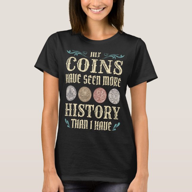 Camiseta Coleta De Moedas Para Entusias De Moedas De Coleto (Frente)